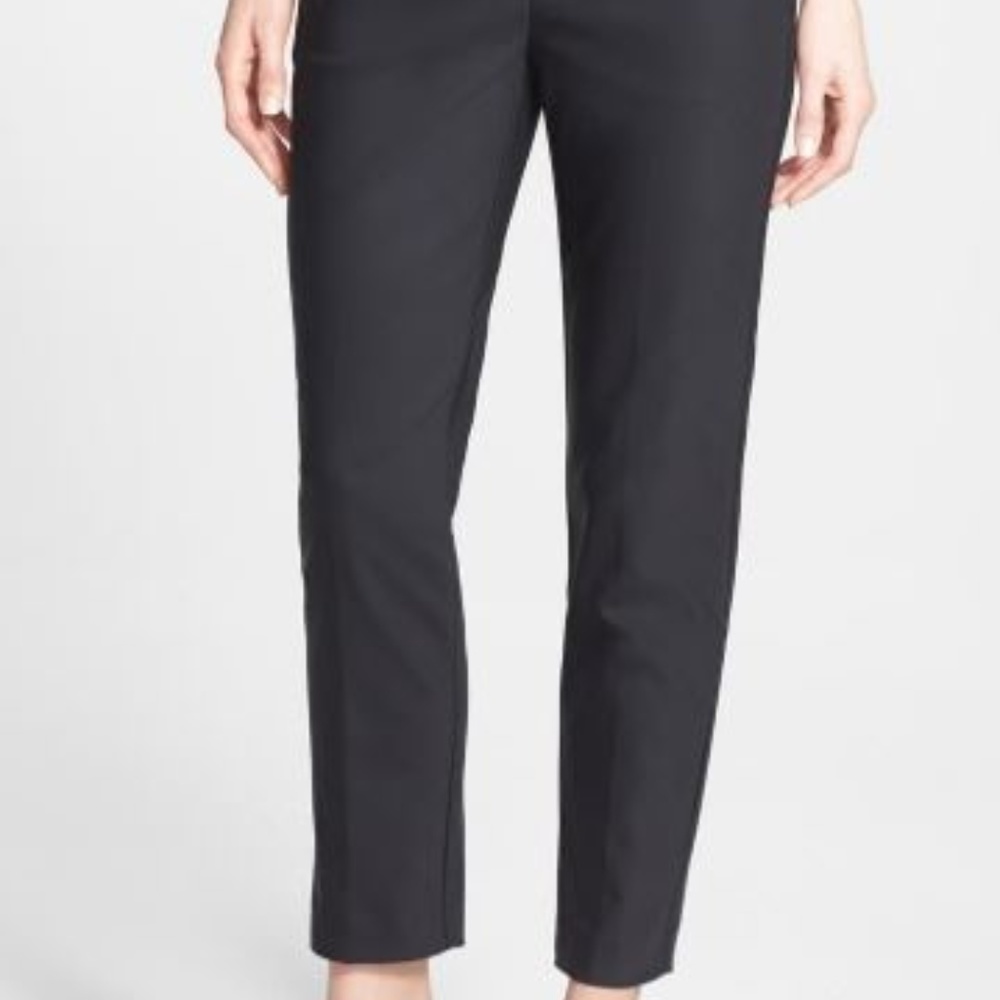 THEORY 'Bedina' Cotton Blend Cigarette Pants sz00